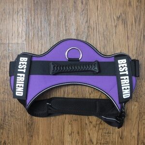 Best Friend Purple/Black Color Large Dogs Harness